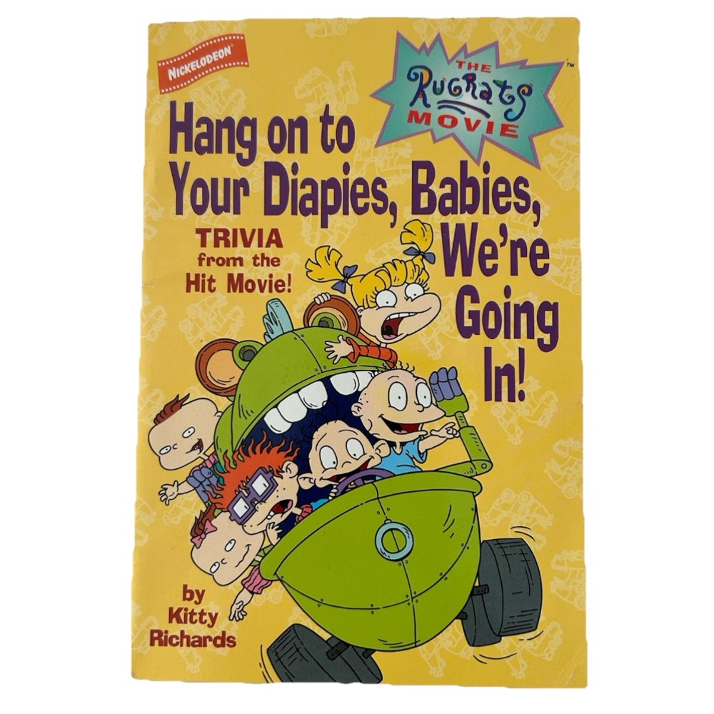 Vintage 1998 Nickelodeon Rugrats Movie Kids Trivia Book Cartoon Show Retro Read